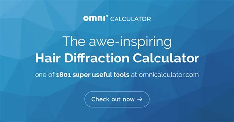 laser hair diffraction calculator